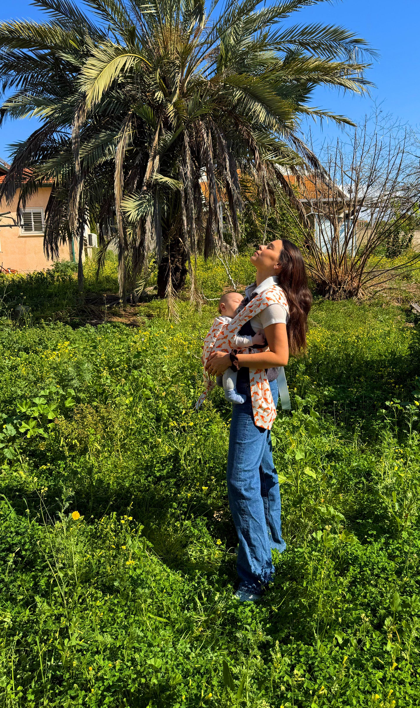 מנשא לולו אושן דגי קוי כתומים- Lulu Ocean Orangr Koi Fish