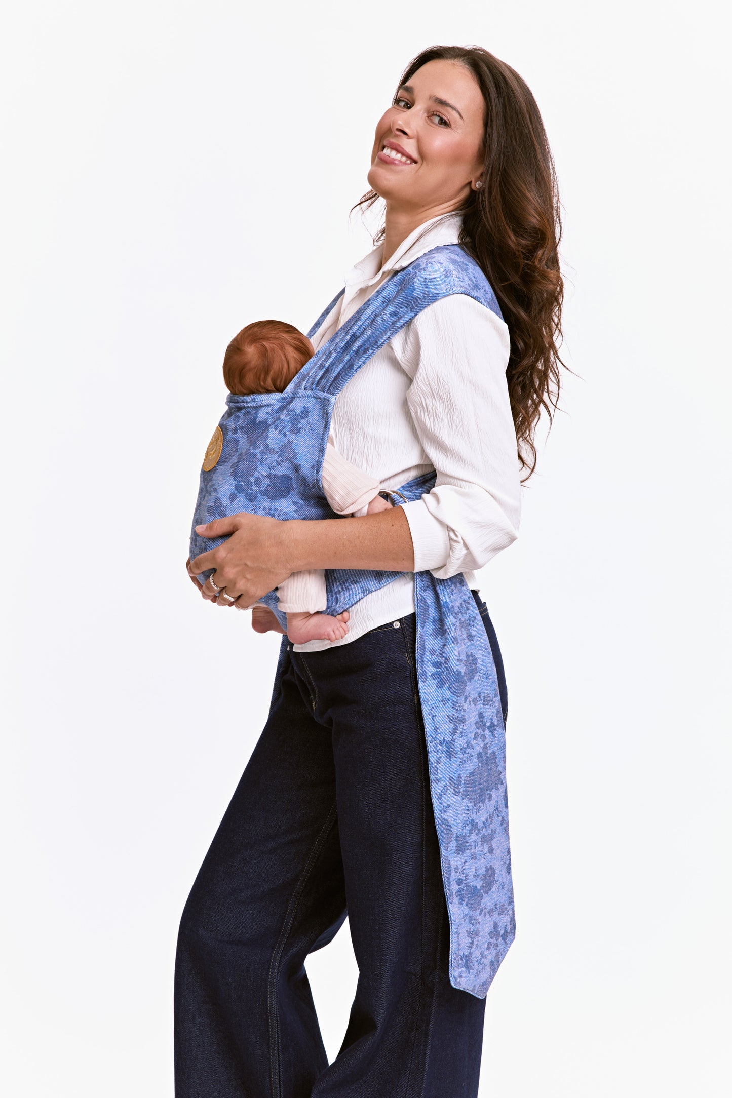 מנשא לולו אושן ג'ינס פרחוני - Lulu Ocean Floral Jeans