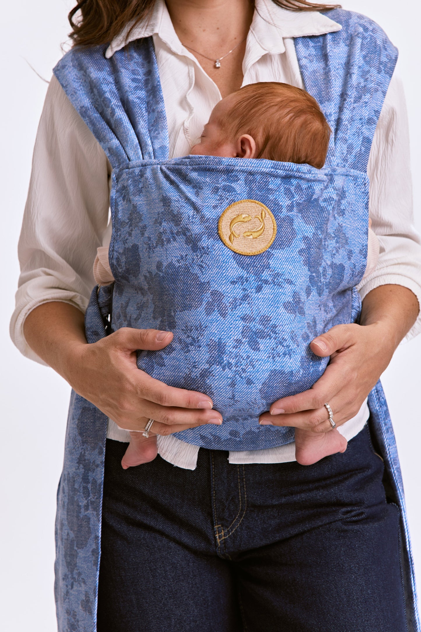 מנשא לולו אושן ג'ינס פרחוני - Lulu Ocean Floral Jeans