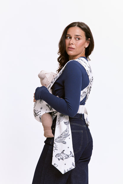 מנשא לולו אושן שחור ולבן - Lulu Ocean Black & White